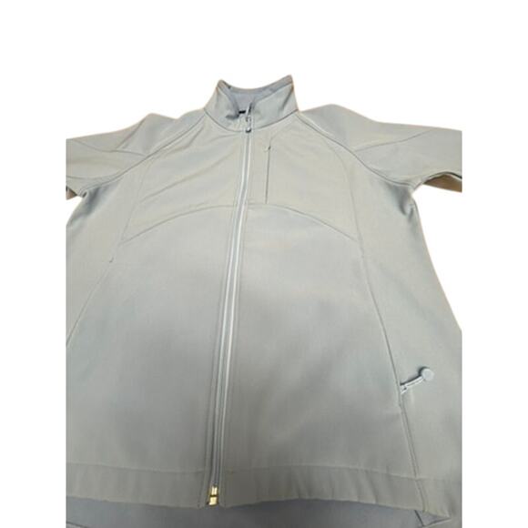 "BLACK DIAMOND" Baby Blue Full Zip Fleece Jacket SZ L Women's Water Resistant - Picture 5 of 12